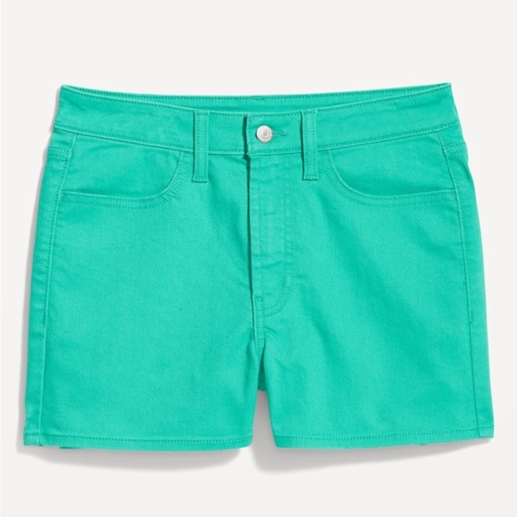 NWT Old Navy the teal world high waisted WOW Jean shorts size 22 - Picture 4 of 9